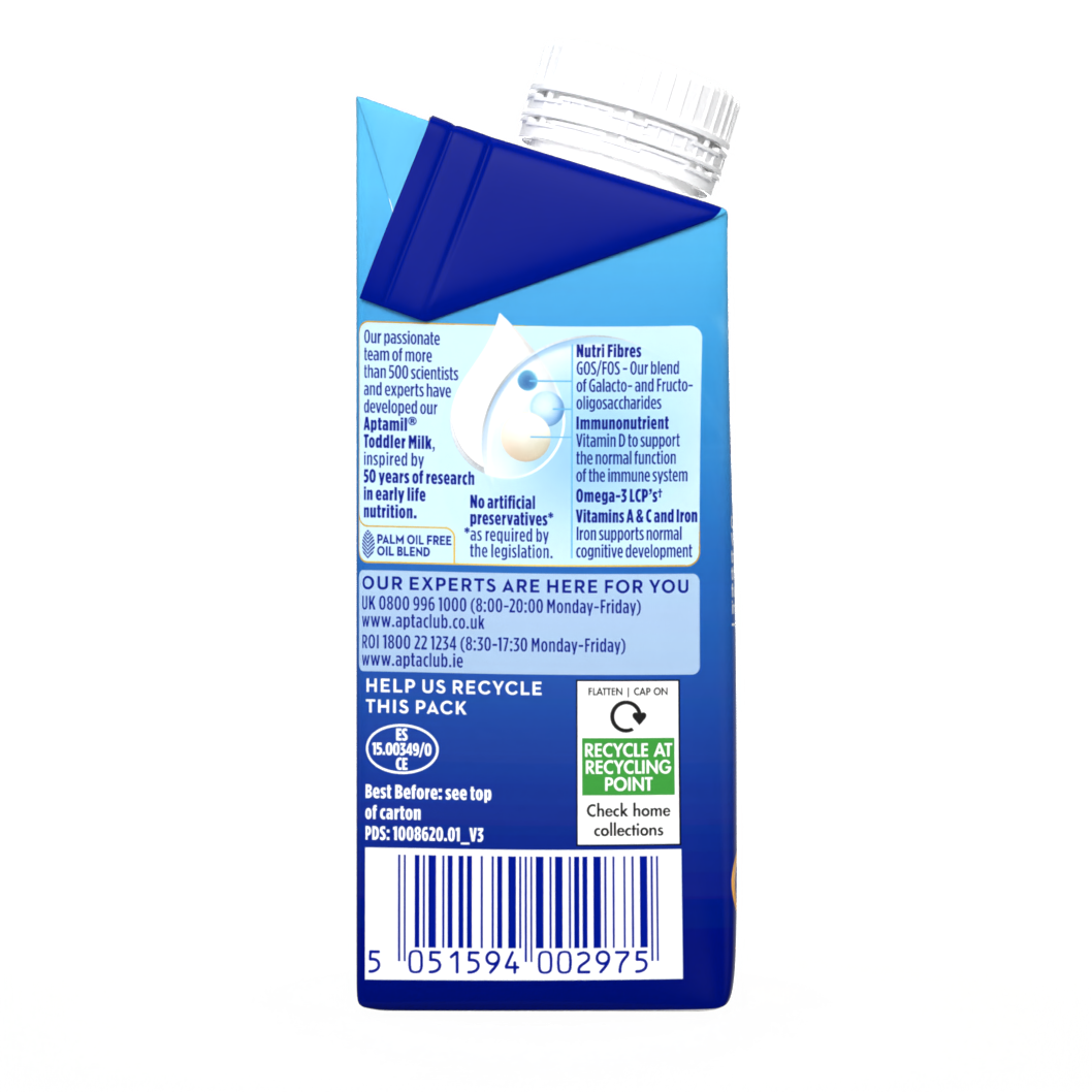 Aptamil Toddler Milk Ready To Drink 200ml side left