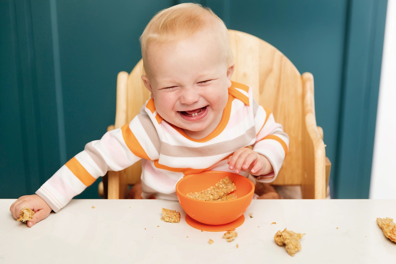 Baby laughing