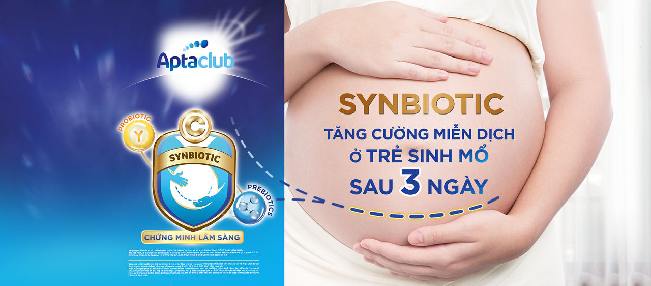 Synbiotic  độc quyền - Tăng cường miễn dịch ở trẻ sinh mổ sau 3 ngày