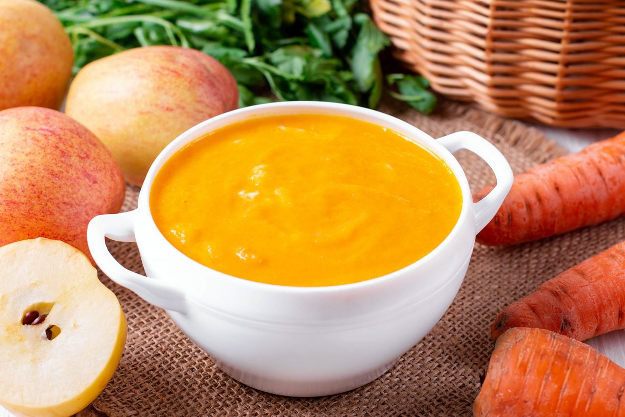 Frische Karottensuppe