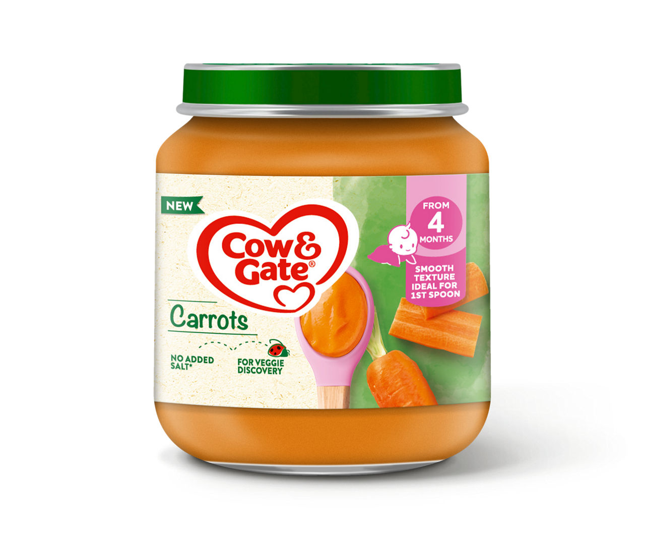 Cow & Gate Carrot baby food jar 125g