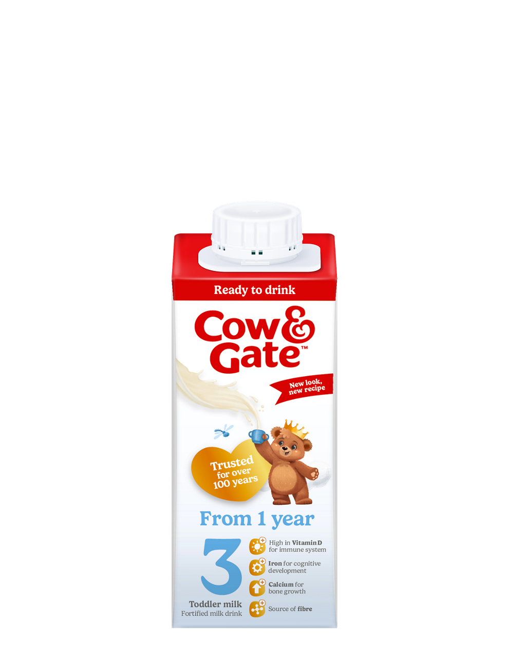 Cow & Gate Toddler milk (1-2 years) (Liquid) 200ml Bottle