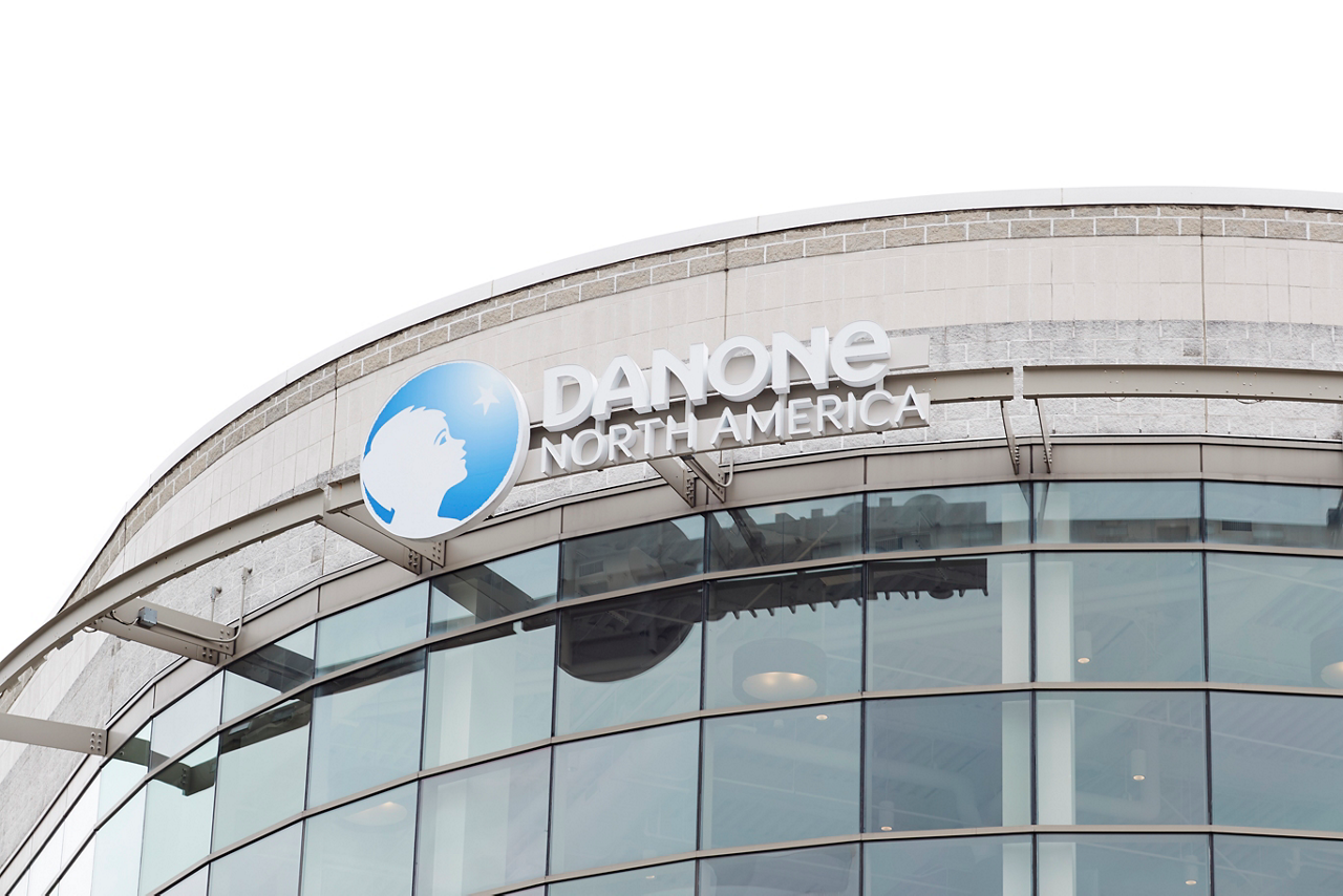 Exterior of the Danone North America US Headquarters Building in White Plains New York