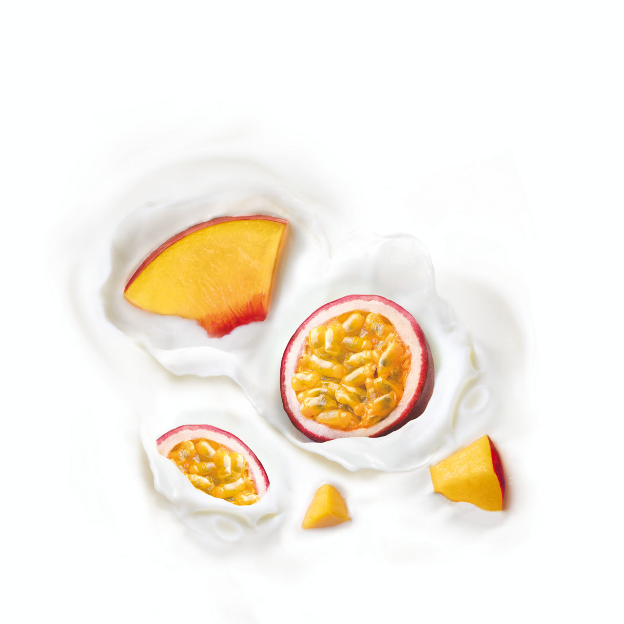 Pfirsich, Ananas und Banane