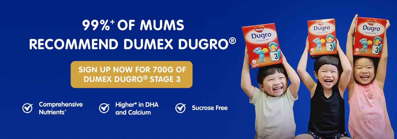 Recommended formula milk by a majority of mums Dumex Dugro