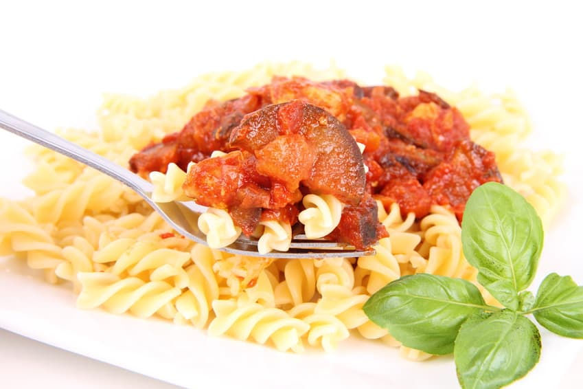 EGGPLANT AND TOMATO PASTA