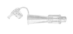 Enteral funnel ENFit™ transition connector with cap