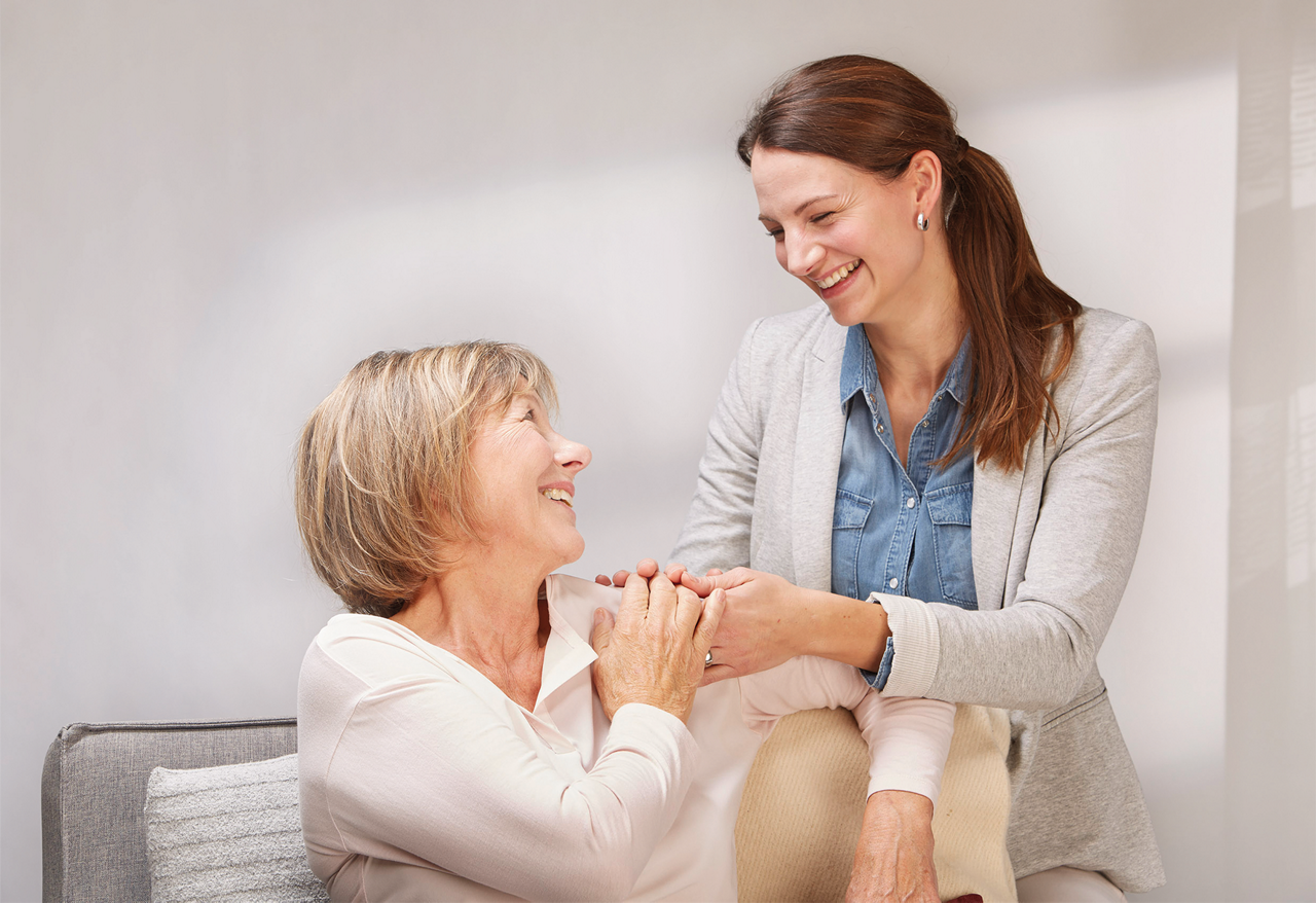 Das Ernährungsteam mit einer Patientin