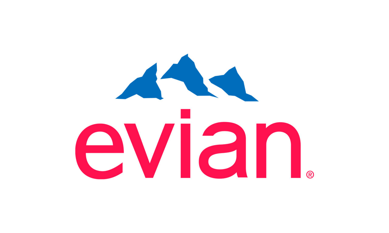 Evian logo.