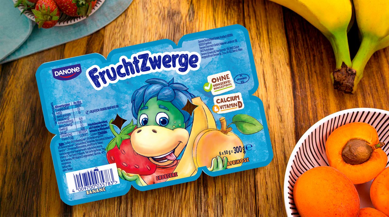 Fruchtzwerge - Erdbeere-Banane-Aprikose (6er)