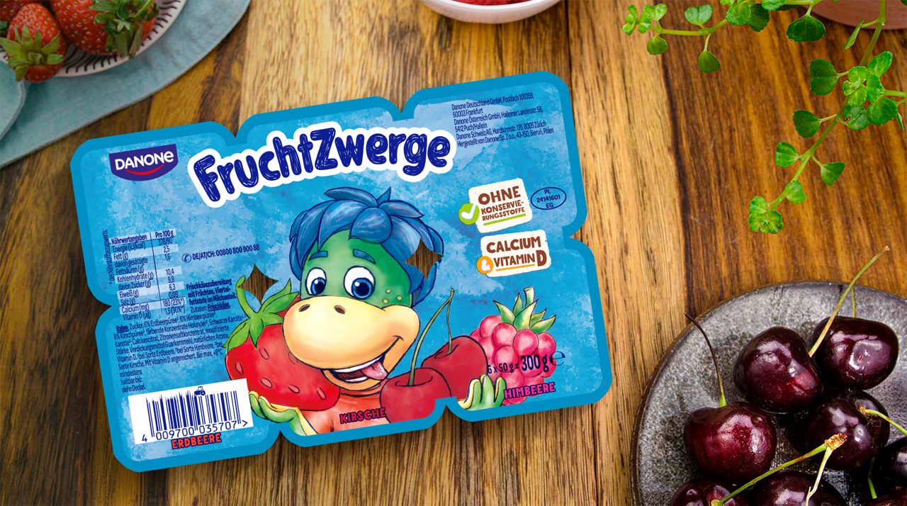 FruchtZwerge Klassiker - 6er Pack Erdbeere-Himbeere-Kirsche