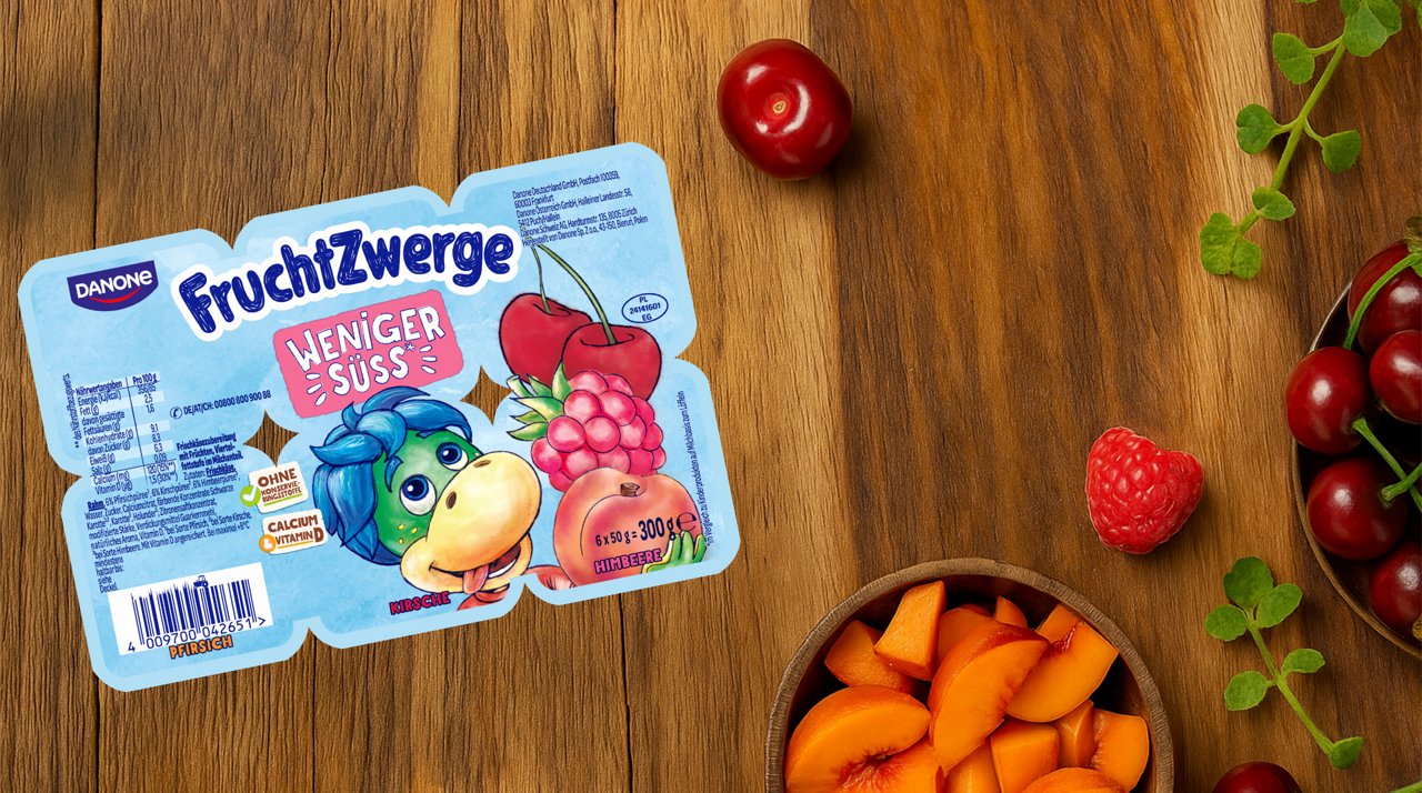 Danonino weniger Zucker aber unwiderstehlich