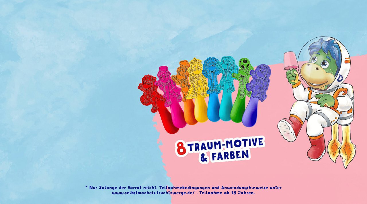 FruchtZwerge Dino-Löffel zum Sammeln