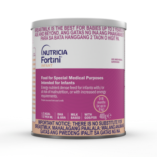 Fortini Infant Formula Energy Nutrient Dense Feed powder for infants up to 18 months in a 400 gram tin