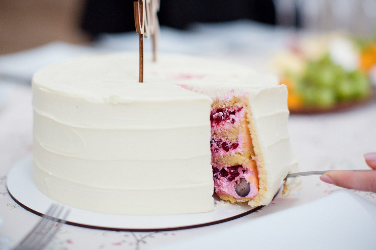 gender reveal taart