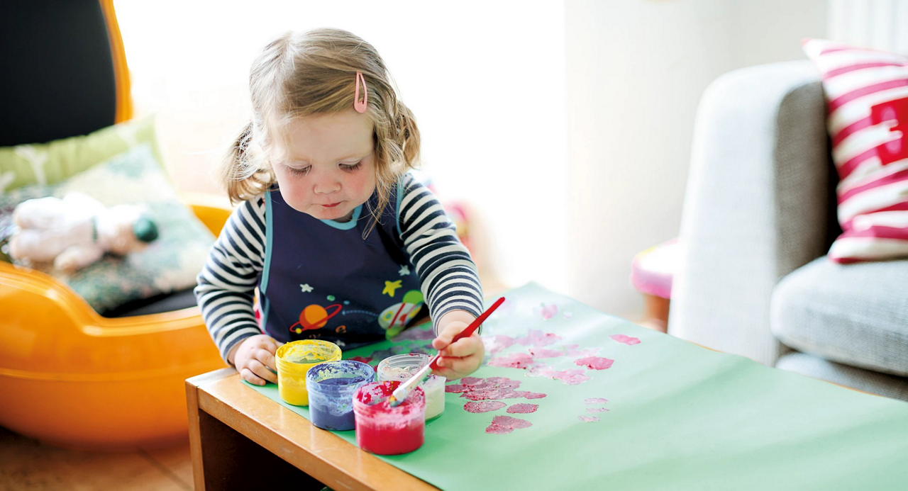 toddler painting