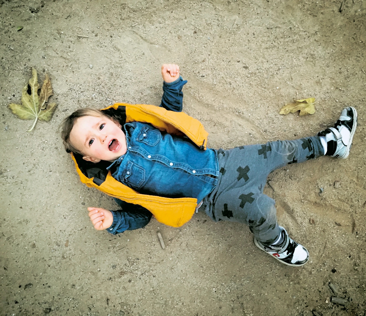 toddler on the ground