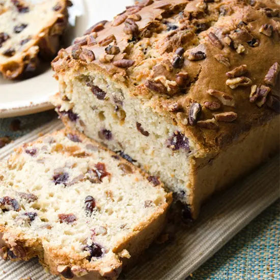 Greek yogurt banana cranberry bread product
