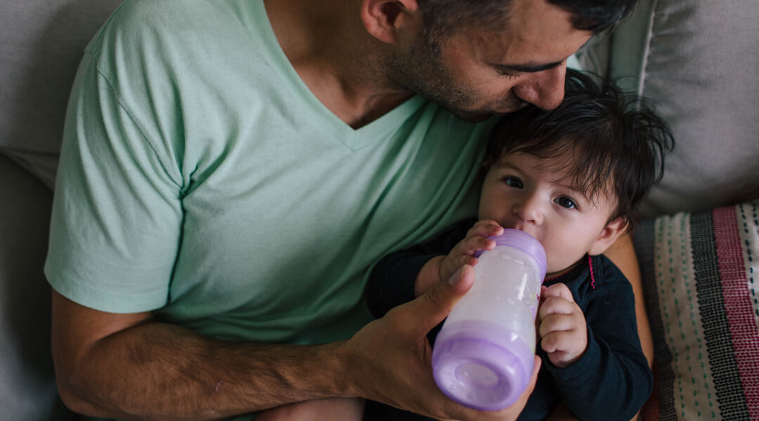 Toddler bottle feeding