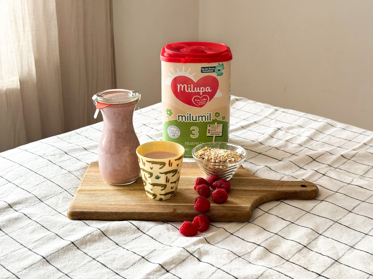 Himbeer Muffins mit Kinder Porridge