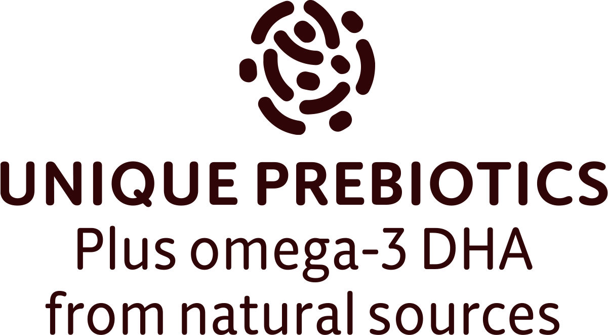 UNIQUE PREBIOTICS Plus omega-3 DHA from natural sources