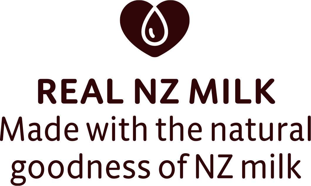 REAL NZ MILK Made with the natural goodness of NZ milk