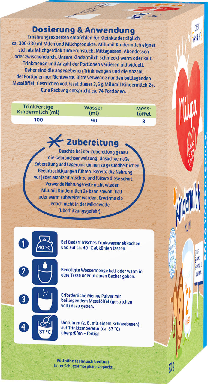 Milupa Milumil Kindermilch 2+ L