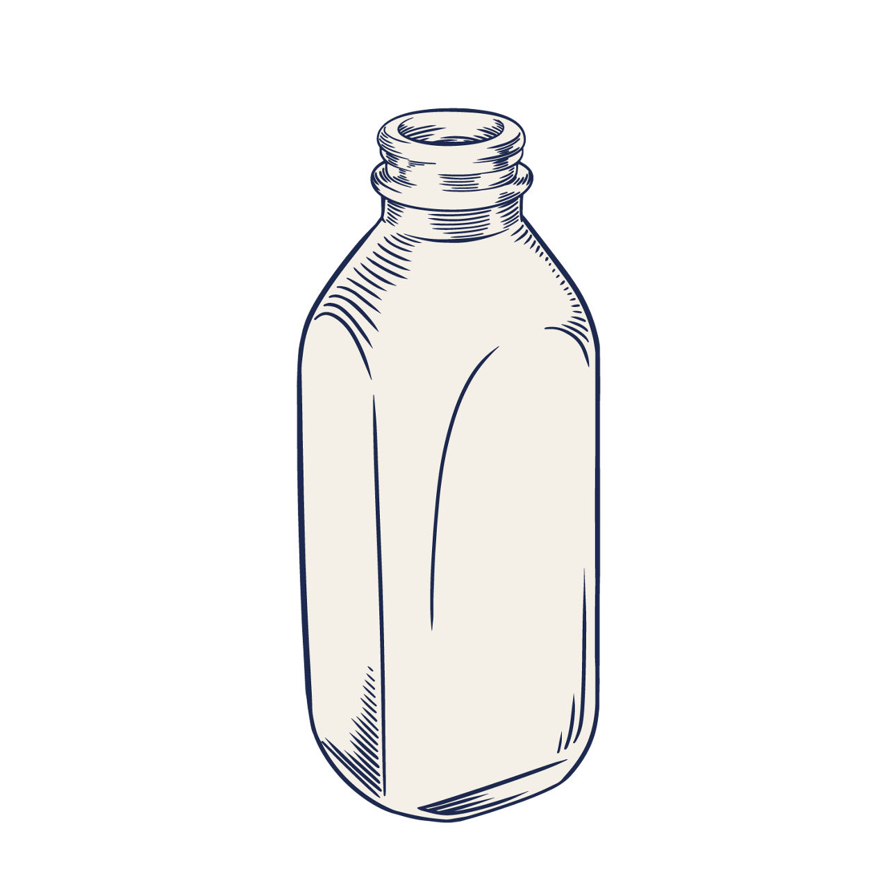 milk bottle illustration