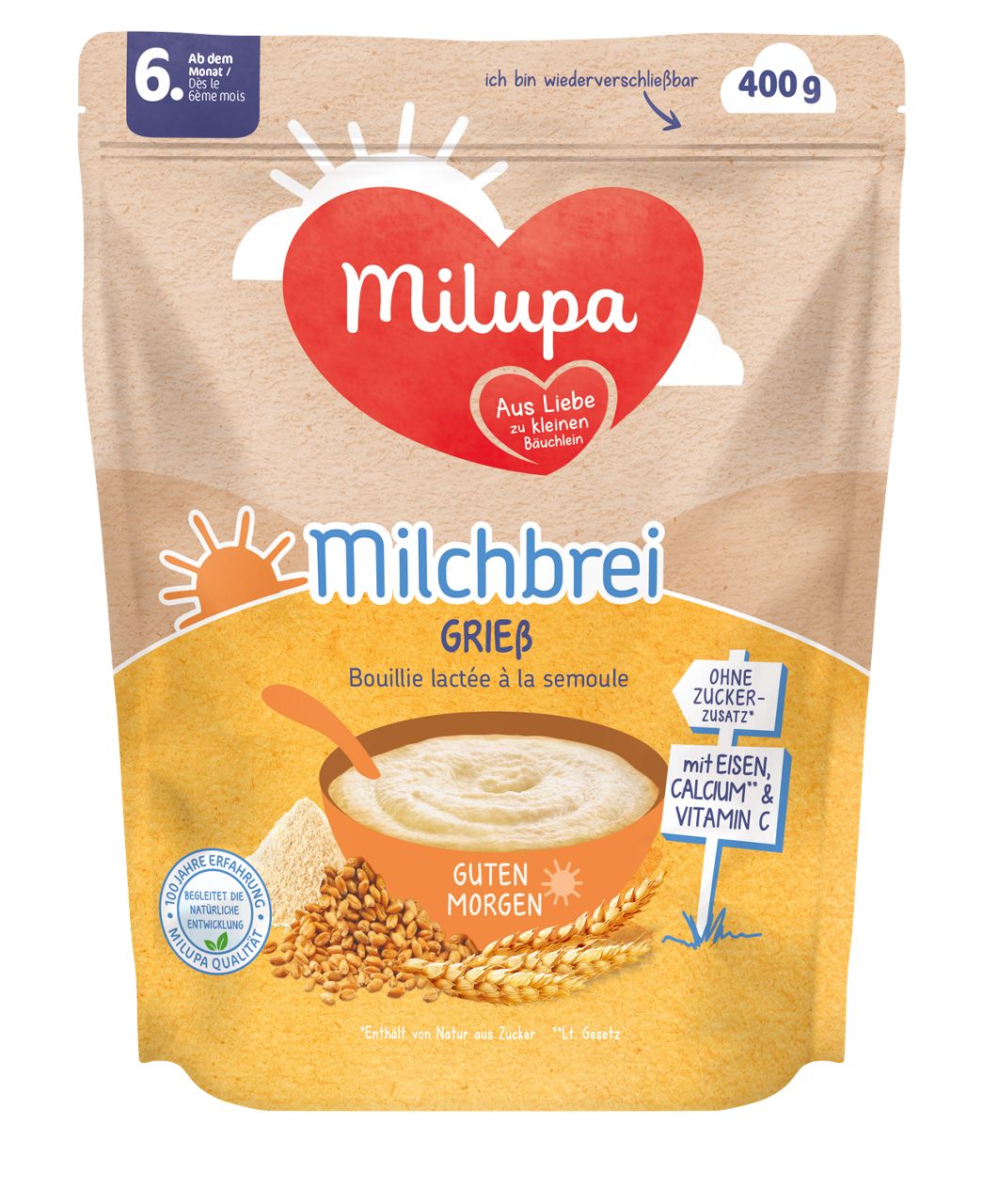 Milupa Milchbrei Grieß