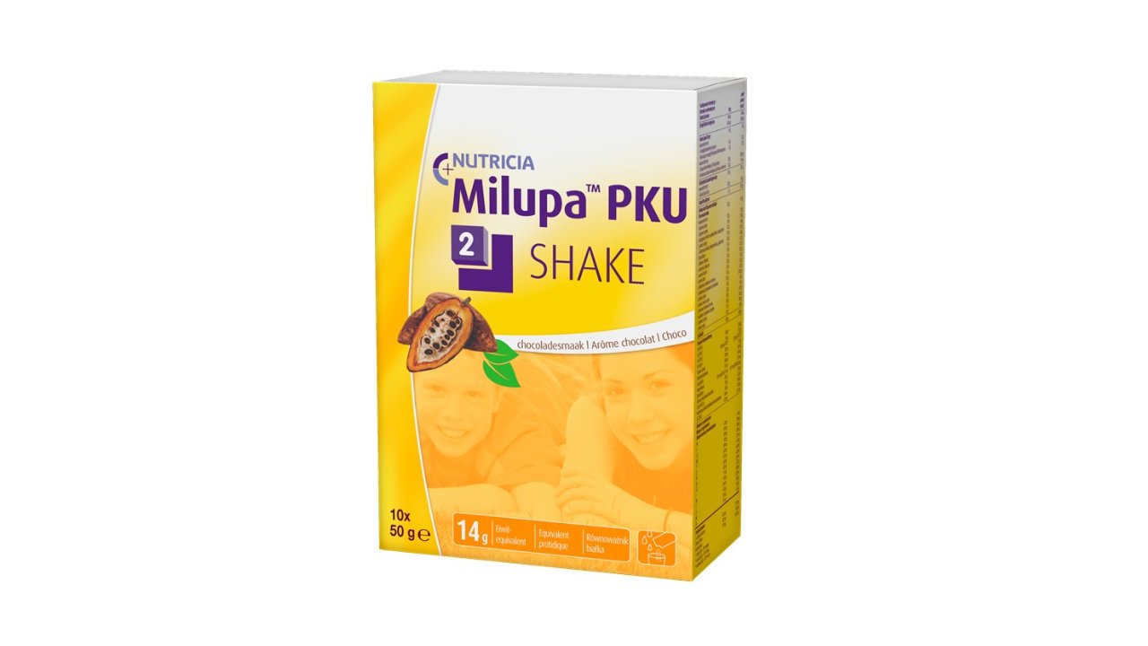 Milupa PKU 2-shake chocoladesmaak