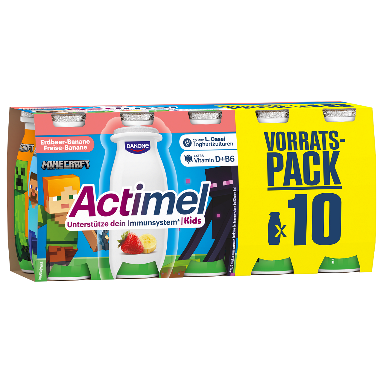 Actimel Erdbeer-Banane x10