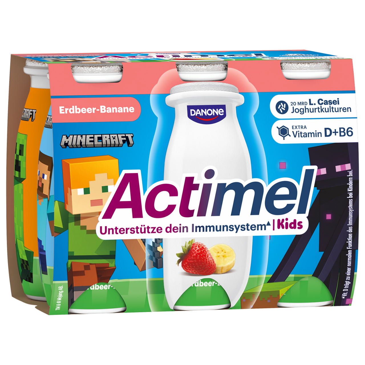 Actimel Erdbeere und Banane x6