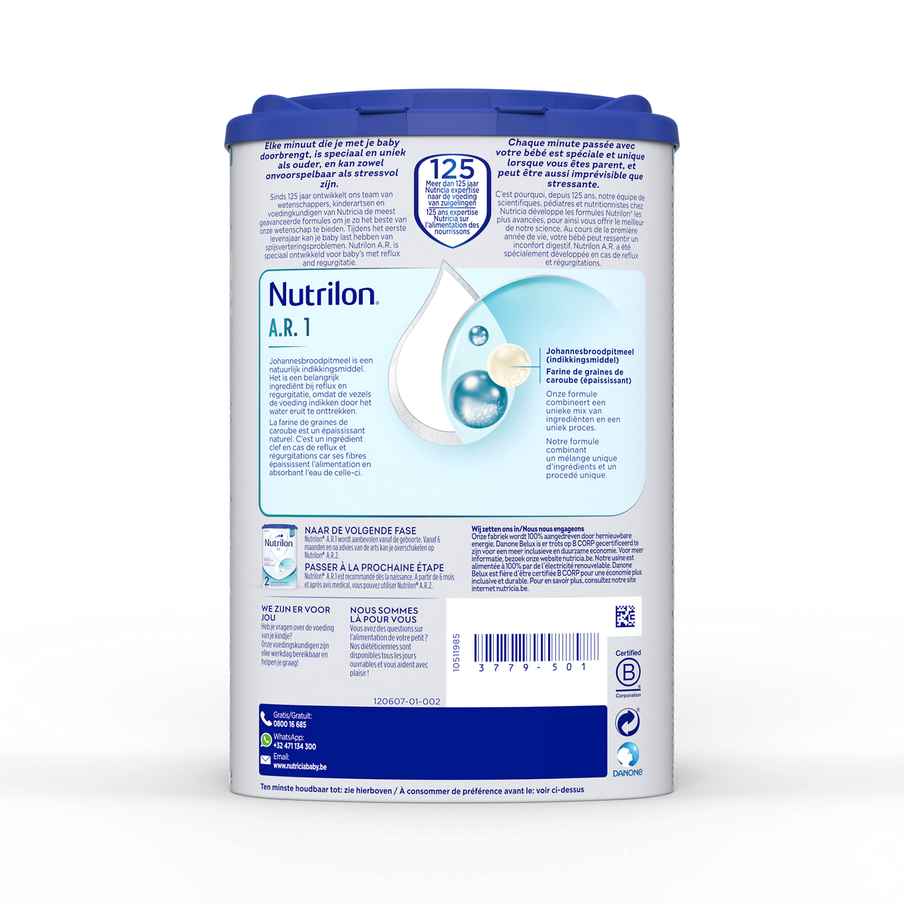 Nutrilon® A.R. 1, pour les besoins nutritionnels en cas de régurgitations
