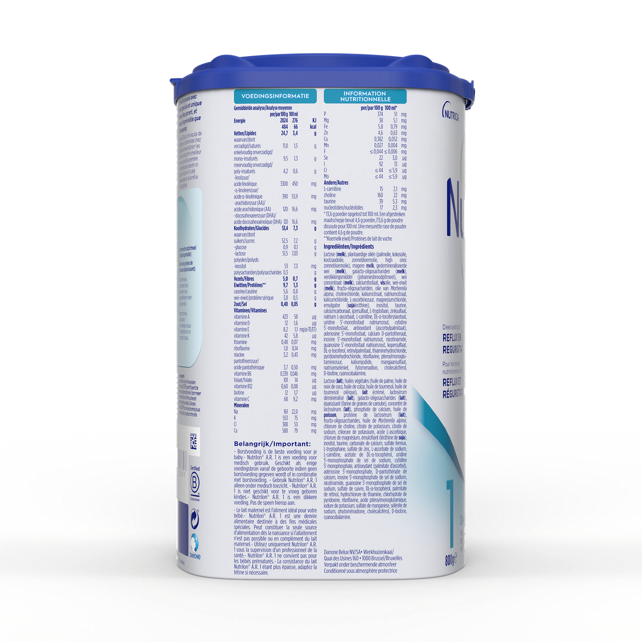 Nutrilon® A.R. 1, pour les besoins nutritionnels en cas de régurgitations