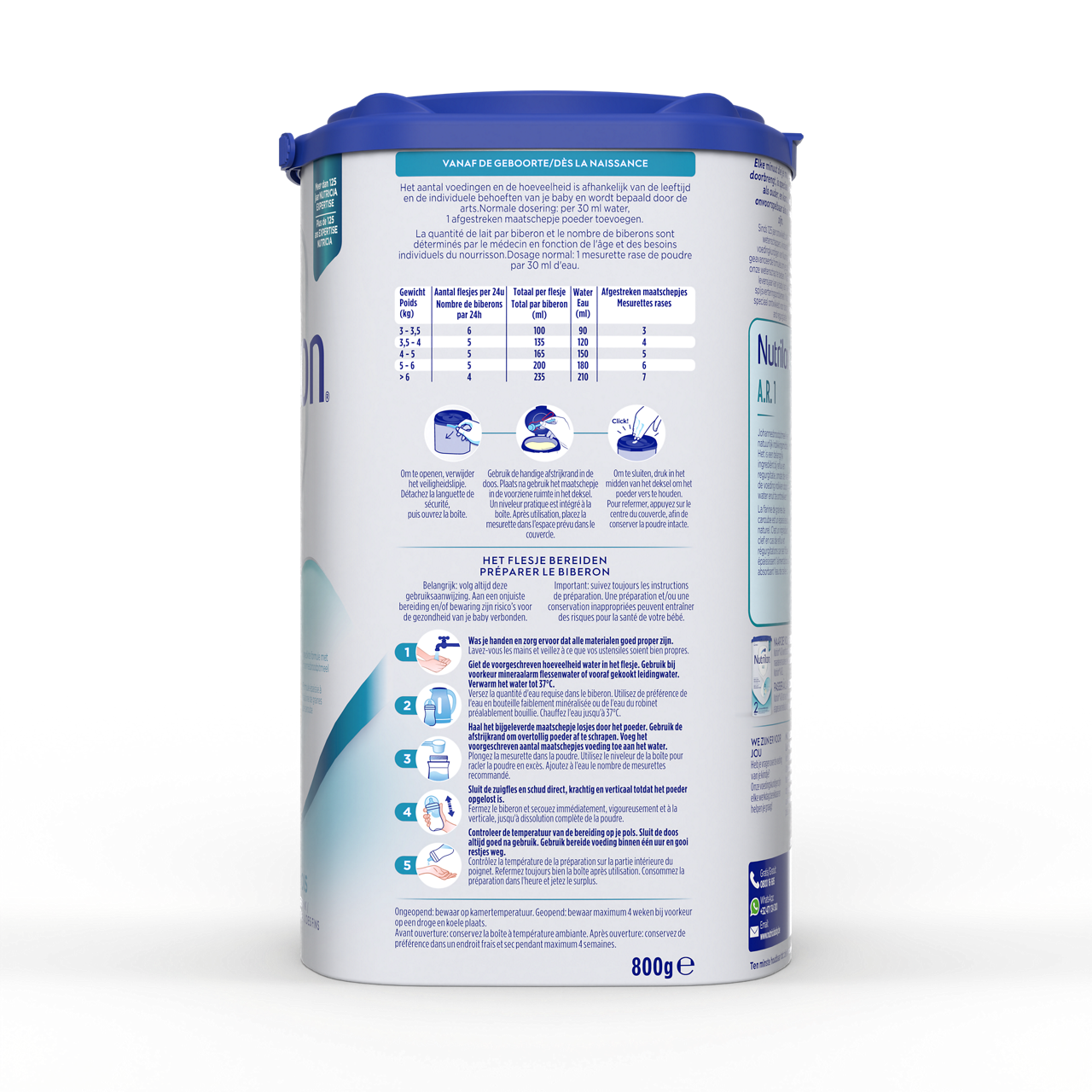 Nutrilon® A.R. 1, pour les besoins nutritionnels en cas de régurgitations