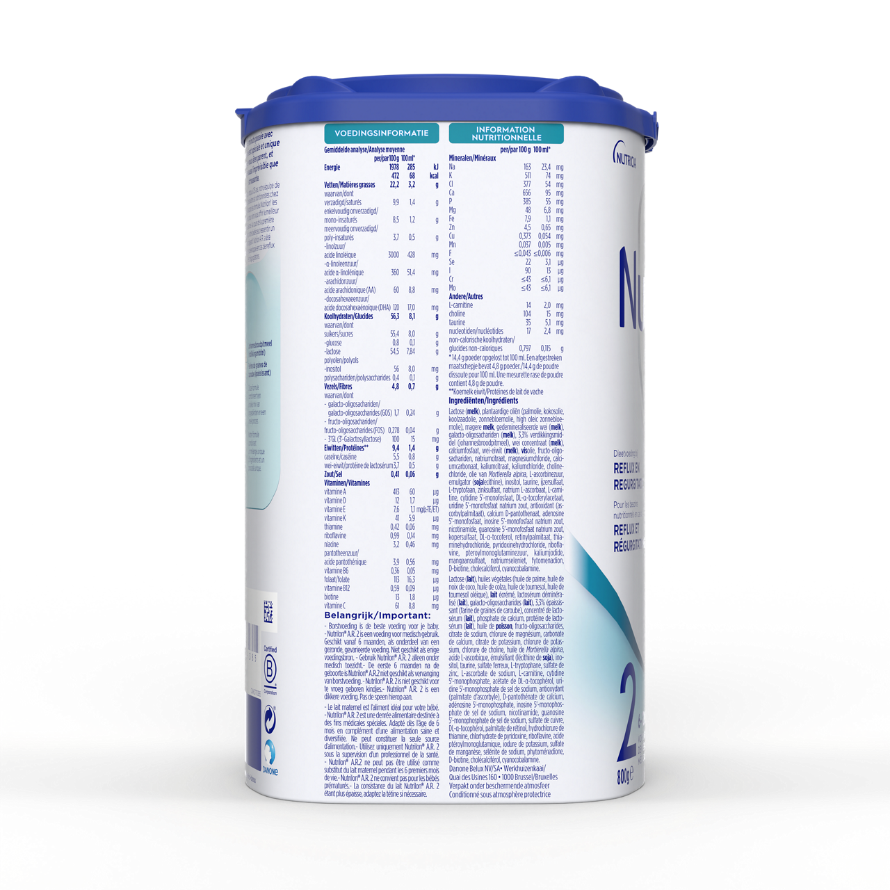 Nutrilon® A.R. 2, pour les besoins nutritionnels en cas de régurgitations.