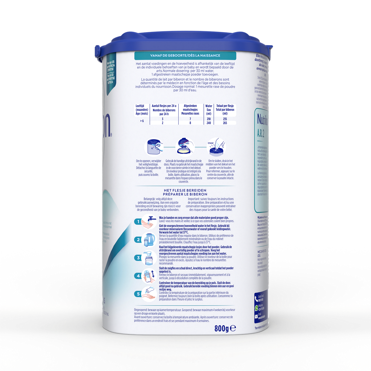 Nutrilon® A.R. 2, pour les besoins nutritionnels en cas de régurgitations.