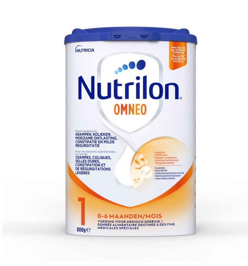 devant de  boîte de nutrilon omneo 1 de 0 - 6 mois 