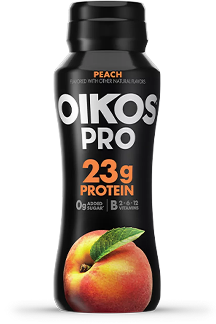 Peach Oikos Pro High Protein Drink