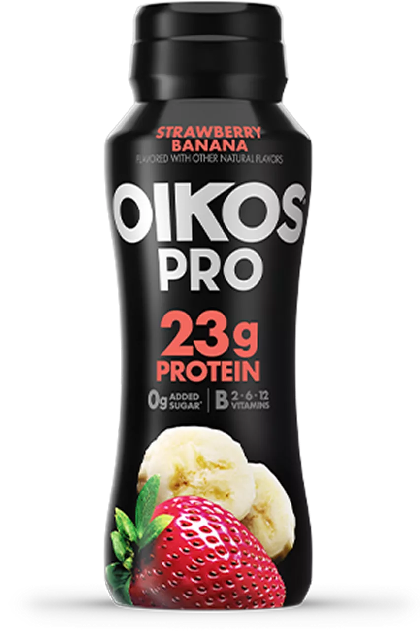 Strawberry Banana Oikos Pro High Protein Drink