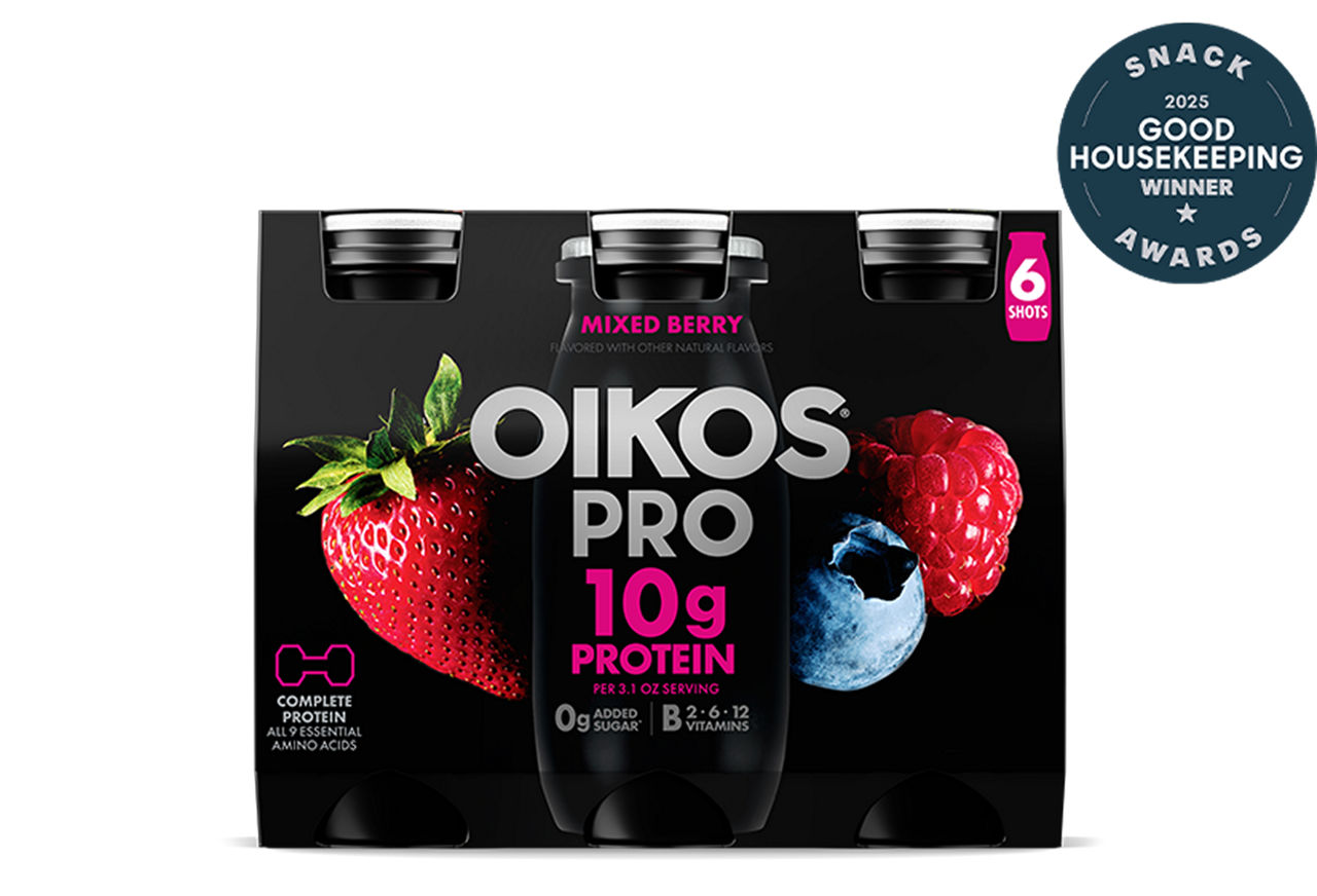 Mixed Berry Oikos Pro High Protein Yogurt Cultured Ultra Filtered Milk Multipack