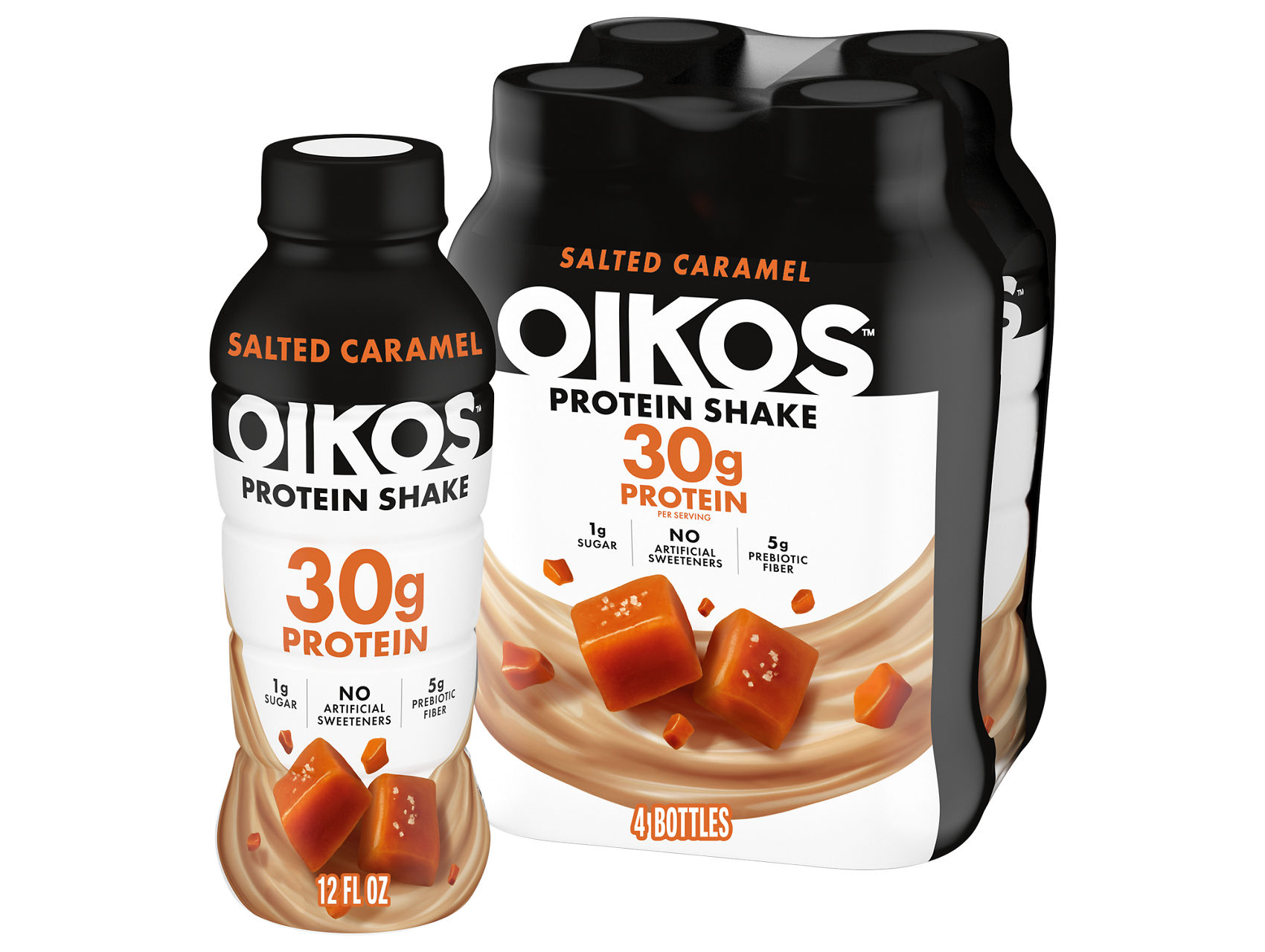 Salted Caramel Oikos High Protein Shake 4 Pack with 30g Protein