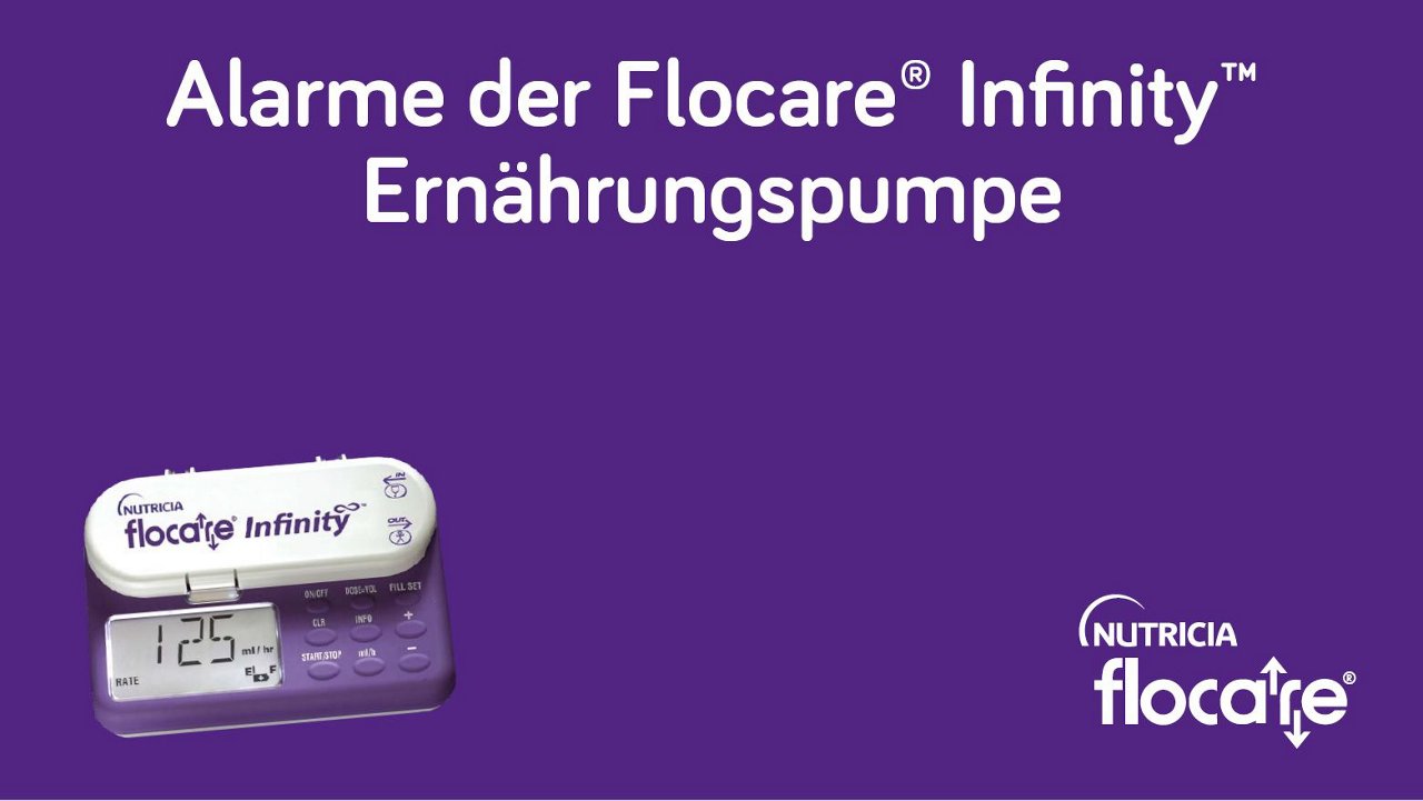 alarme der flocare infinity ernaehrungspumpe