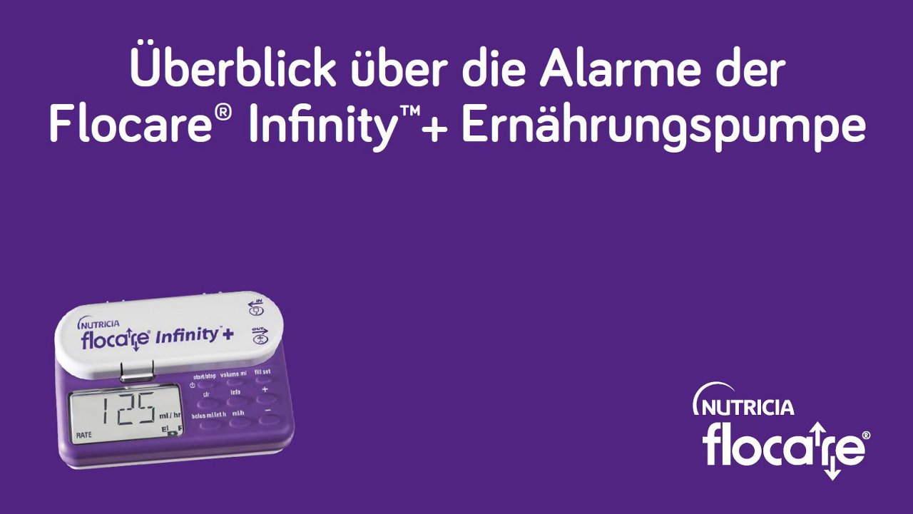 alarme der flocare infinity plus ernaehrungspumpe