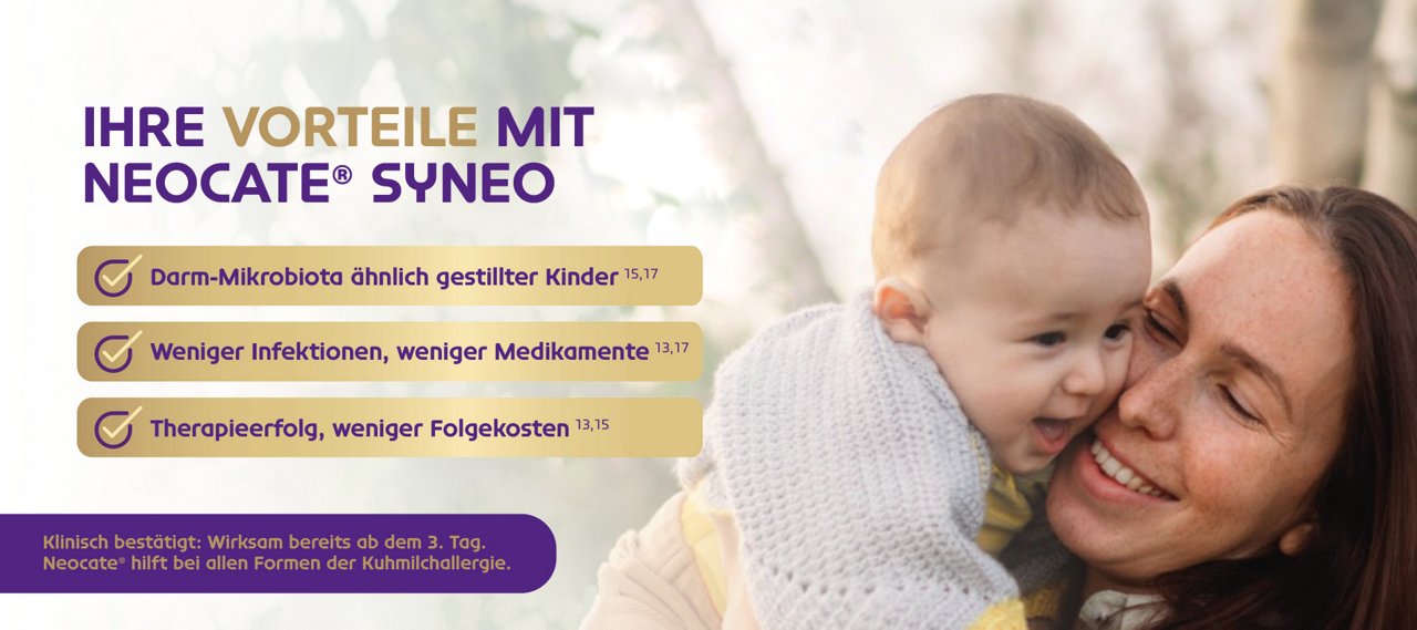 Neocate Syneo bei Kuhmilchallergie