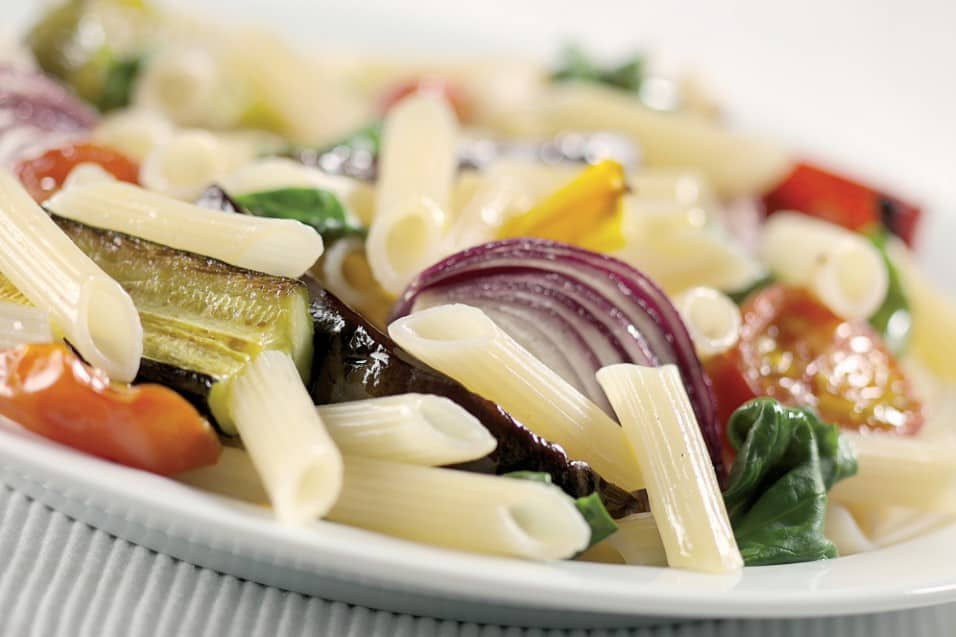 ROASTED VEGETABLES TOSSED WITH PASTA