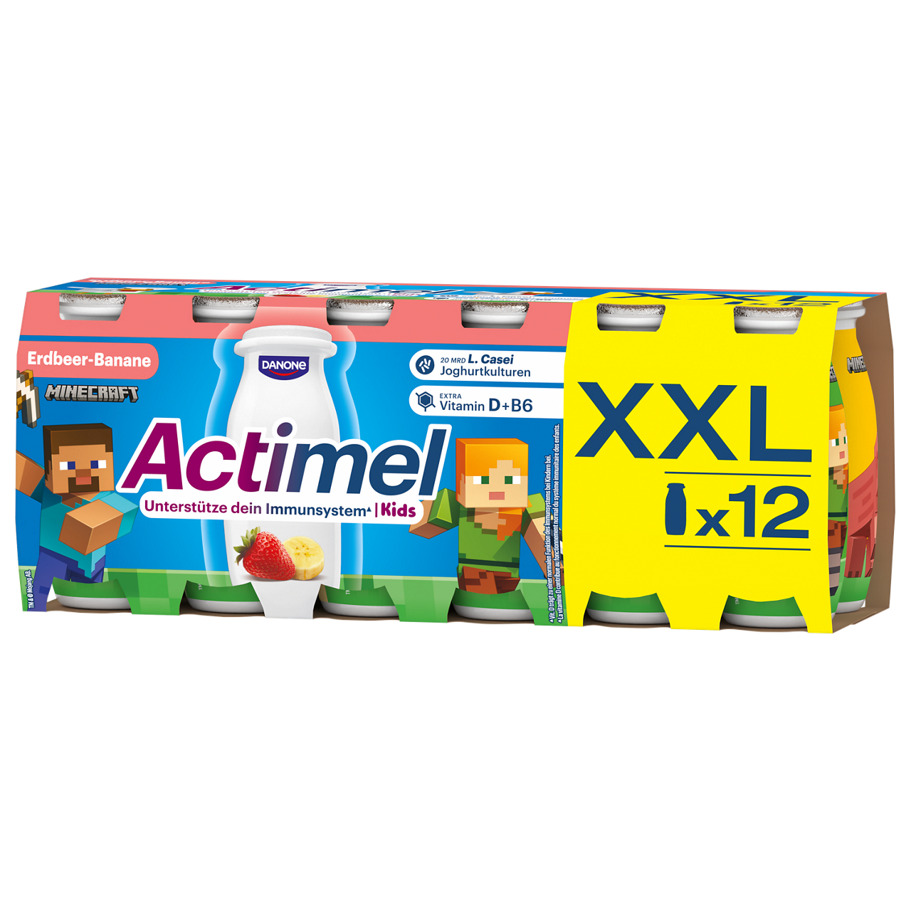 Actimel Erdbeer-Banane x12