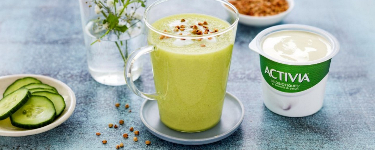 visuel Gaspacho de concombre aux graines de sarrasin