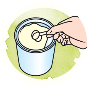 Scoop powder