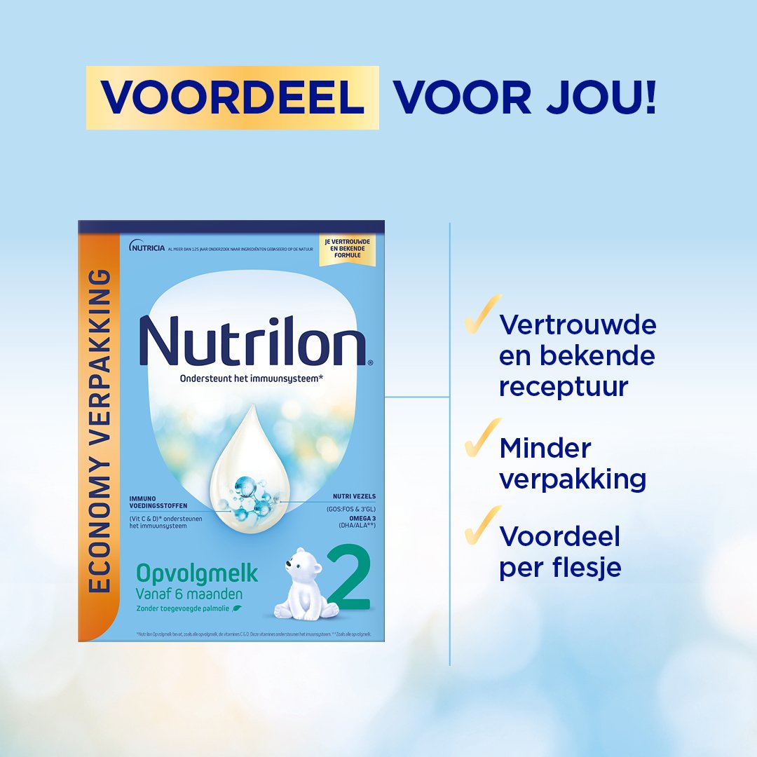 Nutrilon economy verpakking: voordeel voor jou!